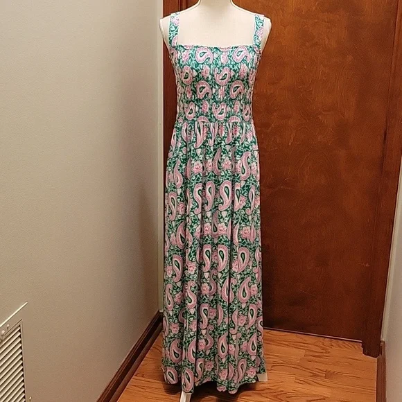 chinese dress ladies Antonia Jersey Maxi Dress-Multi, Ornamental Garden main image 0
